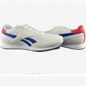New Reebok Royal CL Jogger 3 white/Red/Blue Size 5 New in Box!